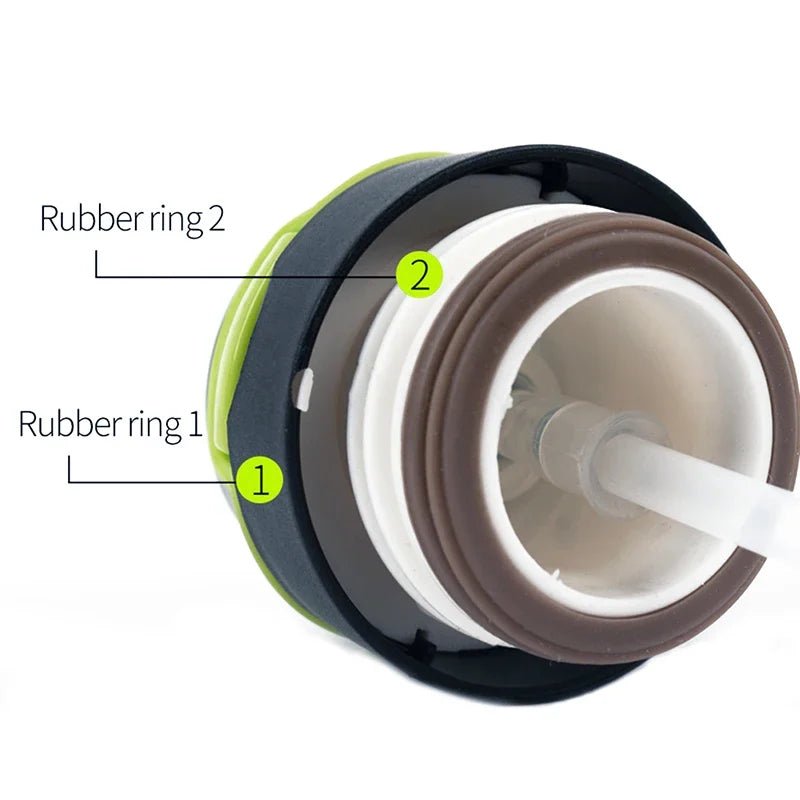 500ML Bicycle Water Bottle Vacuum Stainless Steel Cycling Water Bottle Double Walled Simple Thermo Mug Insulated With Straw - RELUX.STORE