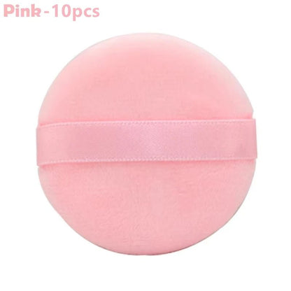 5/10Pcs Round Makeup Sponges Cosmetics Tools Soft Velvet Powder Puff Blender Sponges Facial Foundation Puffs Make Up Accessories - RELUX.STORE