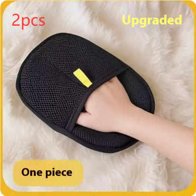 Pet Hair Remover Mitt Pet Hair Remover Gloves Deshedding Brush Glove For Dog Cat Rabbit With Long Short Curly Hair topwinson