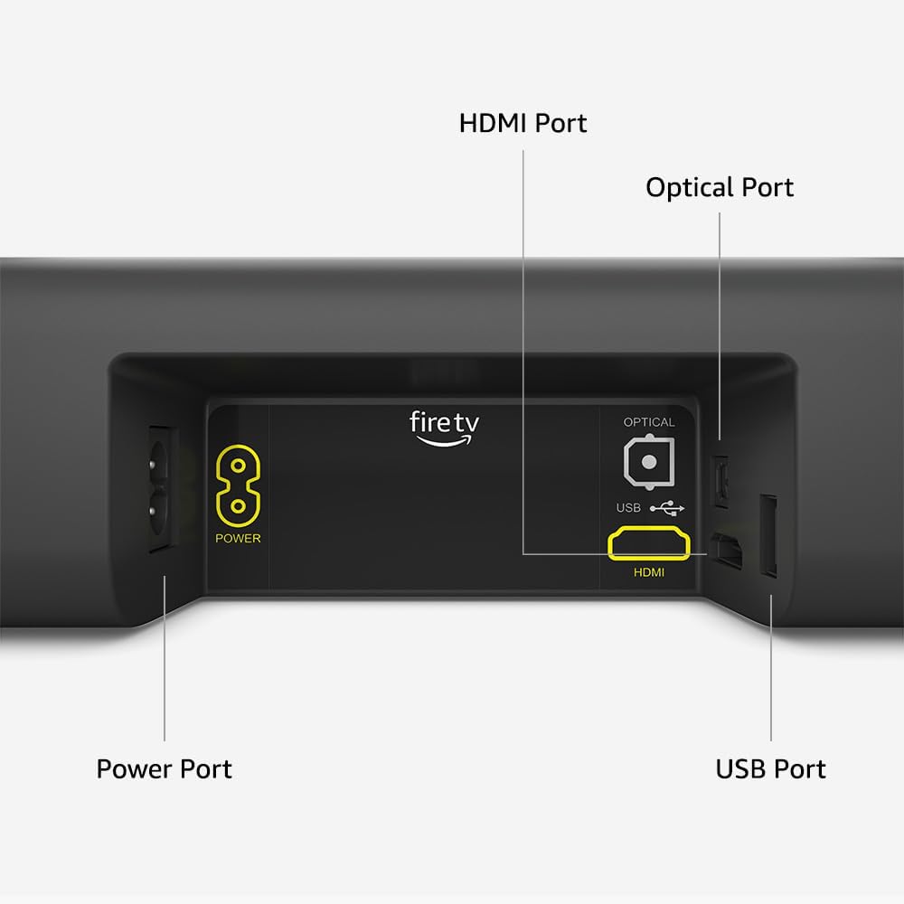 Fire TV Soundbar (Newest Model), 2.0 Speaker with DTS Virtual:X and Dolby Audio, Bluetooth Connectivity