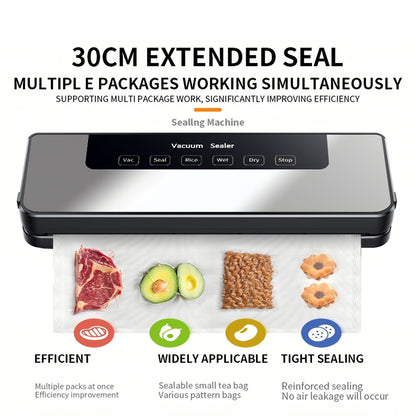 Food Sealer Vacuum ,Sealer Machine 80KPA Food Saver Sealer, Moist & Dry Mode, NTC Overheat Protect