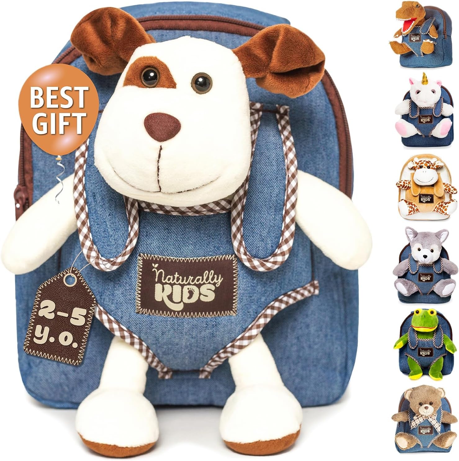 Wolf Backpack, Wolf Toys for Kids 3-5, Toddler Husky Stuffed Animal Gifts for 2 3 4 5 Year Old Girl Boy