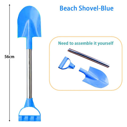 56cm Children's Stainless Steel Beach Shovel – Pointed Outdoor Sand & Snow Toy for Kids, Thickened Durable Play Shovel Gift - RELUX.STORE