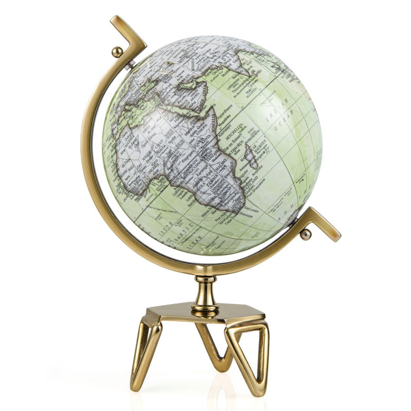 Educational Geographic 5/8/10 Inch World Globe with Triangle Metal Stand