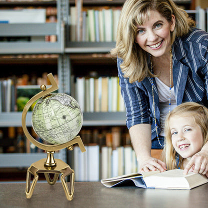 Educational Geographic 5/8/10 Inch World Globe with Triangle Metal Stand