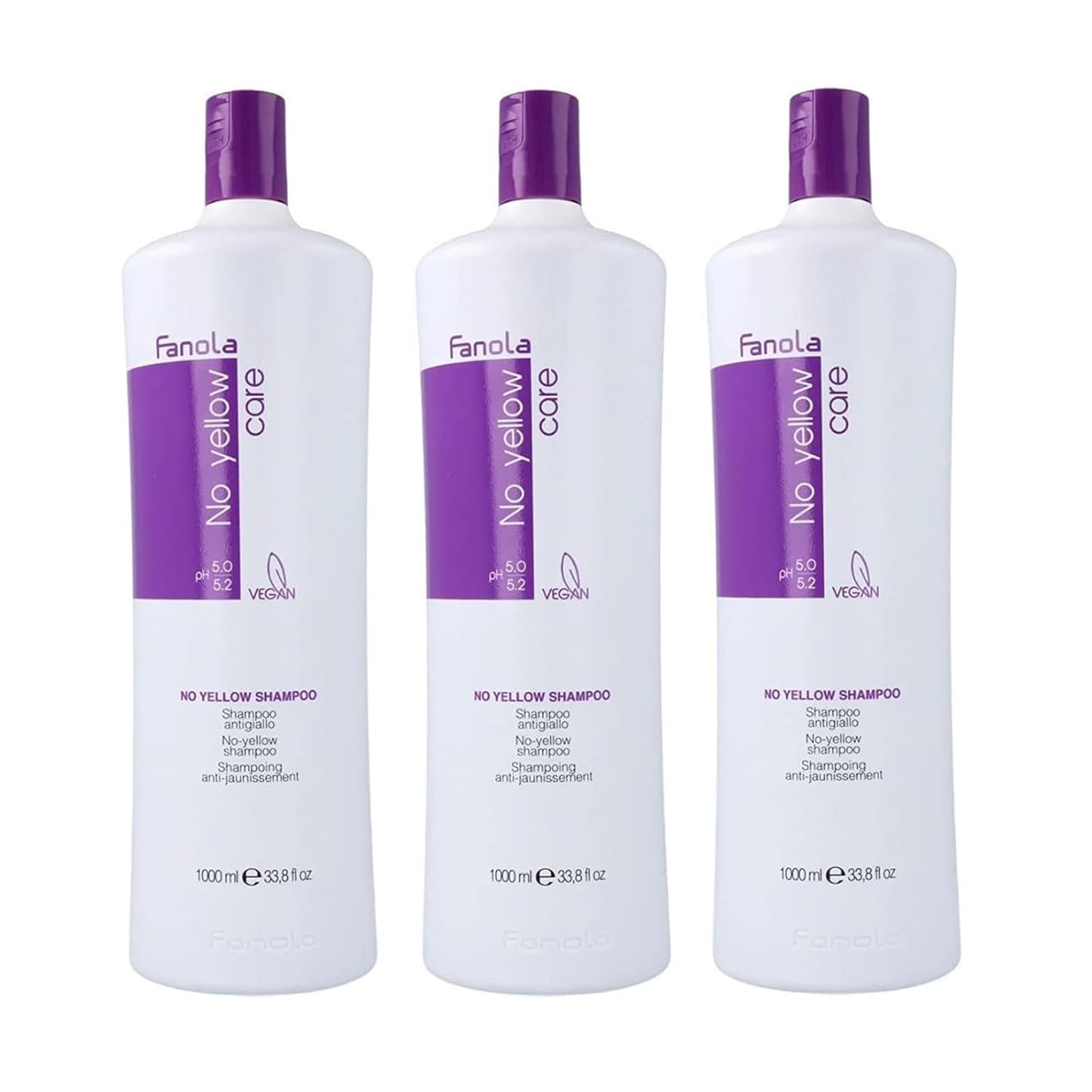 No Yellow Purple Shampoo - Purple Color Depositing Shampoo for Blondes, Bleached & Grey Hair - Formulated with Violet Pigment to Remove Brassy Tones from Hair (11.83 Fl Oz)
