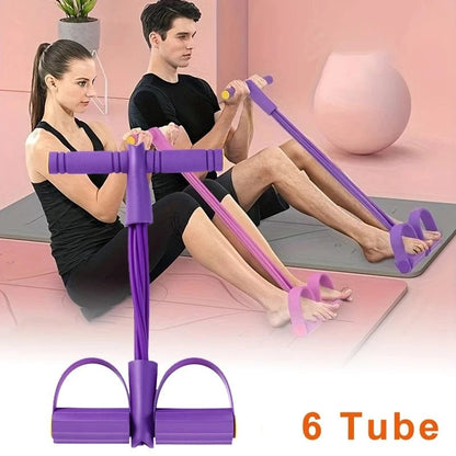 "6 - Level Resistance Band Tensioner – Home Fitness Equipment with Non - Slip Handles for Abdominal, Core & Yoga Training by Relux.Store" - RELUX.STORE