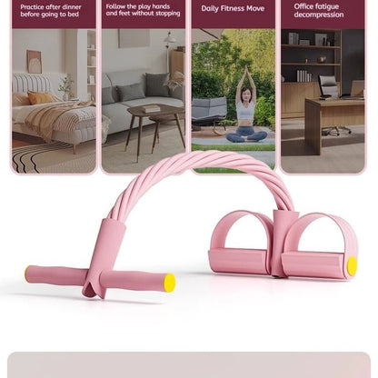 "6 - Level Resistance Band Tensioner – Home Fitness Equipment with Non - Slip Handles for Abdominal, Core & Yoga Training by Relux.Store" - RELUX.STORE