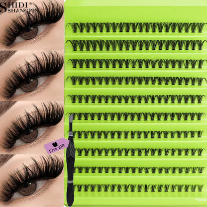 6 Rows 120 Bundles Eyelash Extension Natural Russian Volume Faux Cils Eyelashes Individual 10/20/30D Cluster False Lashes Makeup - RELUX.STORE