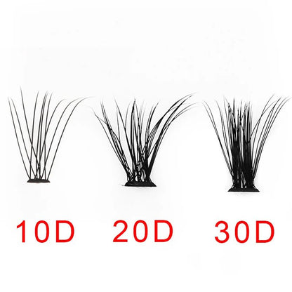 6 Rows 120 Bundles Eyelash Extension Natural Russian Volume Faux Cils Eyelashes Individual 10/20/30D Cluster False Lashes Makeup - RELUX.STORE