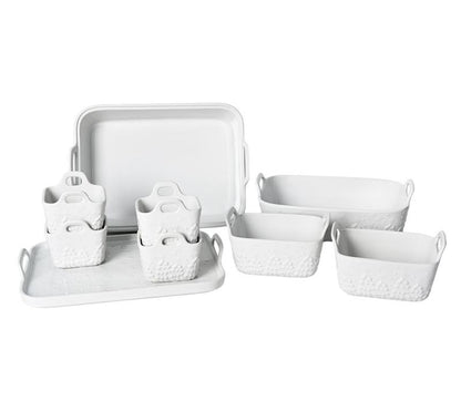 Temp-Tations Seasonal 9-Piece Bakeware Set W/ Upswept Handles