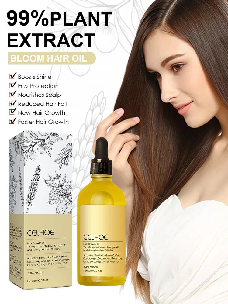60ml Rosemary Dense Hair Essential Oil Veganic Lavender Repair Hairs Damage Prevent Hair Loss Smooth Hairs Nourish Hair Care Oil - RELUX.STORE