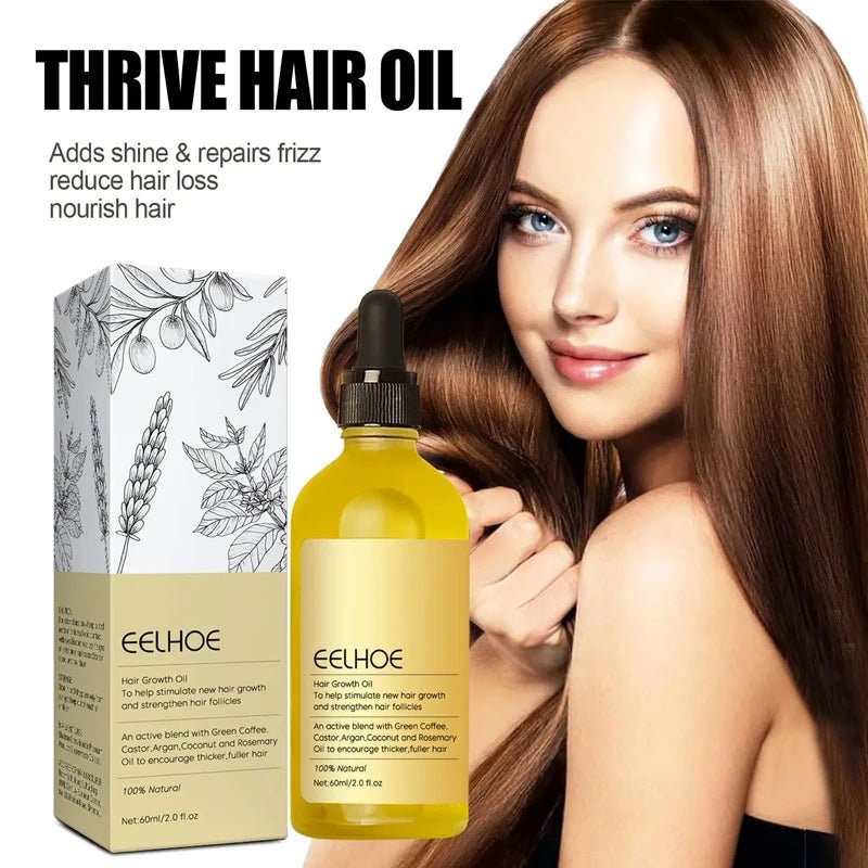 60ml Rosemary Dense Hair Essential Oil Veganic Lavender Repair Hairs Damage Prevent Hair Loss Smooth Hairs Nourish Hair Care Oil - RELUX.STORE