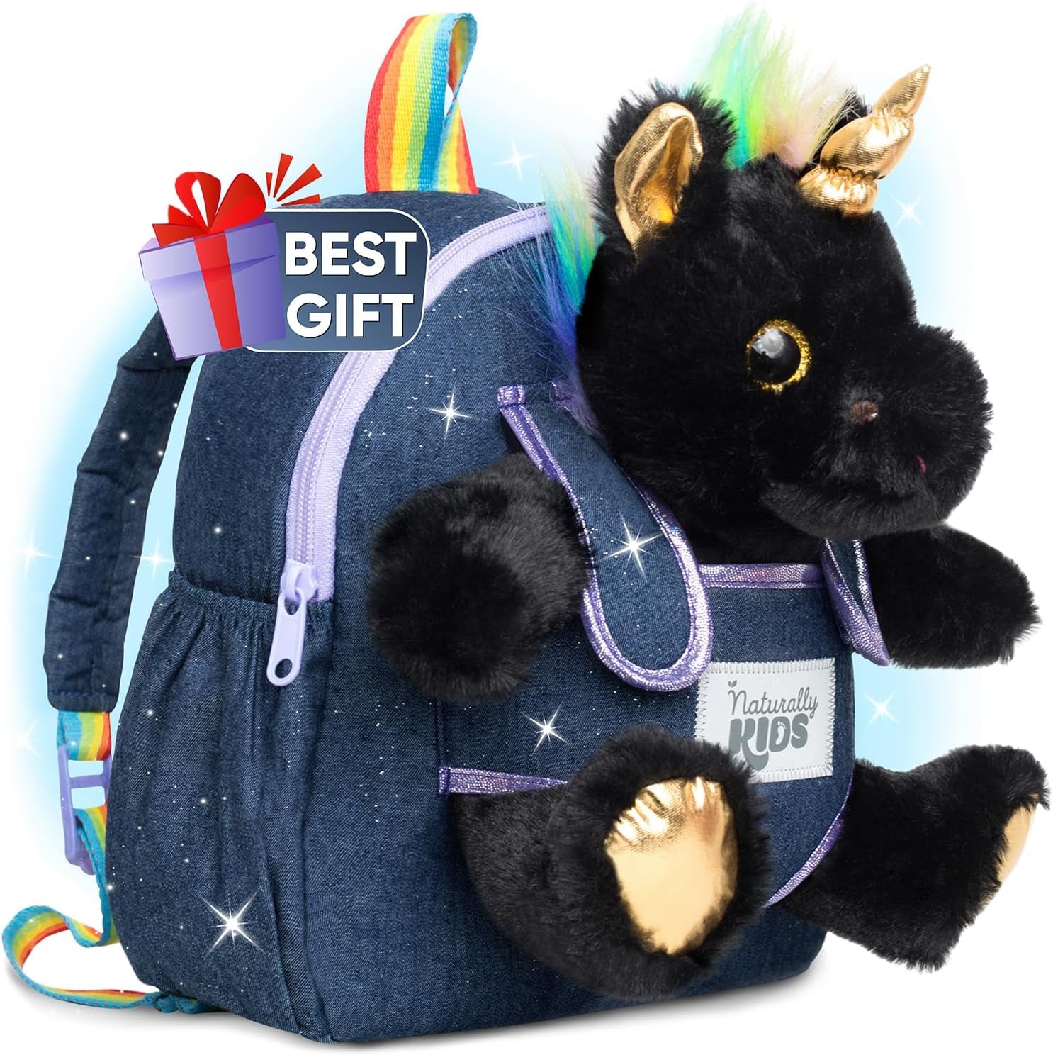 Wolf Backpack, Wolf Toys for Kids 3-5, Toddler Husky Stuffed Animal Gifts for 2 3 4 5 Year Old Girl Boy