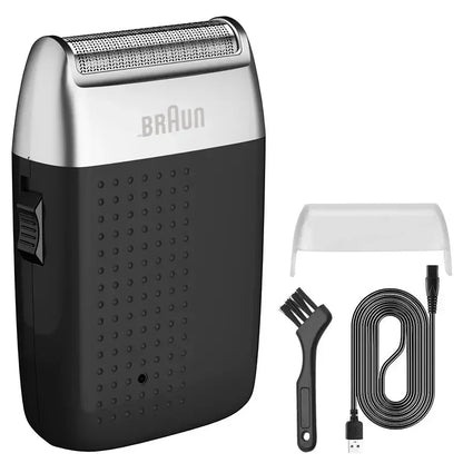 Original Fang BRAUN M1900 Electric Shaver for Men Beard Trimmer Shaver Portable Hair Clipper Rechargeable Shaving Beard Machine