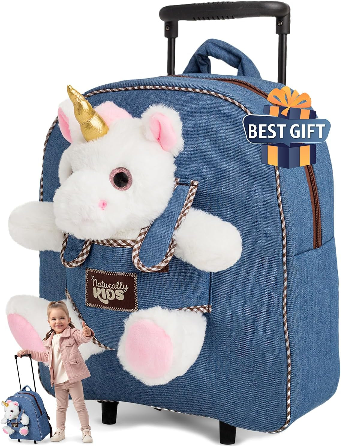 Wolf Backpack, Wolf Toys for Kids 3-5, Toddler Husky Stuffed Animal Gifts for 2 3 4 5 Year Old Girl Boy