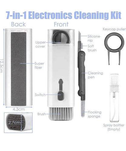 7 in 1 Computer Keyboard Cleaner Brush Kit Earphone Cleaning Pen For Headset Keyboard Cleaning Tools Cleaner Keycap Puller Kit - RELUX.STORE