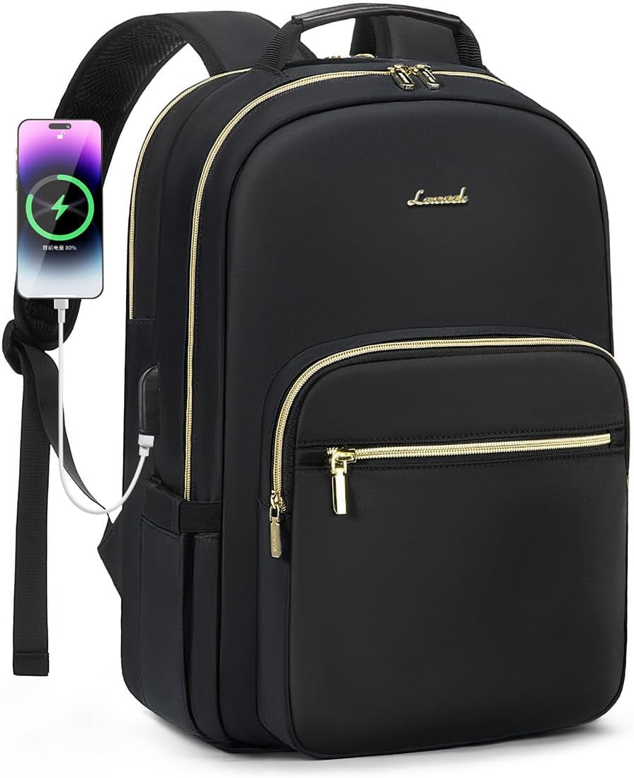Laptop Backpack for Women 15.6 Inch,Cute Womens Travel Backpack Purse,Professional Laptop Computer Bag,Waterproof Work Business College Teacher Bags Carry on Backpack with USB Port,Mint Green