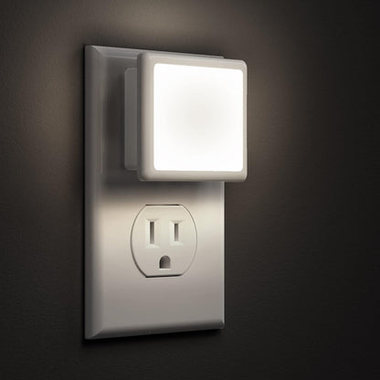 Night Lights Plug into Wall 2-Pack, 0.3W Plug in Night Light, Dusk to Dawn, 3000K Soft White, Bright Nightlight Auto-On/Off, for Adults Kids Room Bedroom Bathroom Hallway Kitchen, Non-Dim