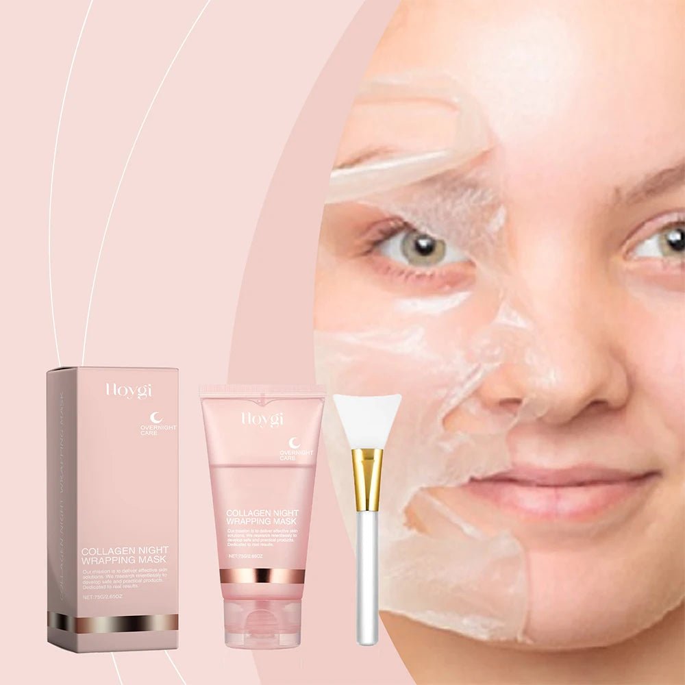 75/150ML Collagen Peel Off Face Mask Deeply Hydrating Moisturizing Night Wrapping Mask Cream Firming Skin Peel - off Facial Mask - RELUX.STORE