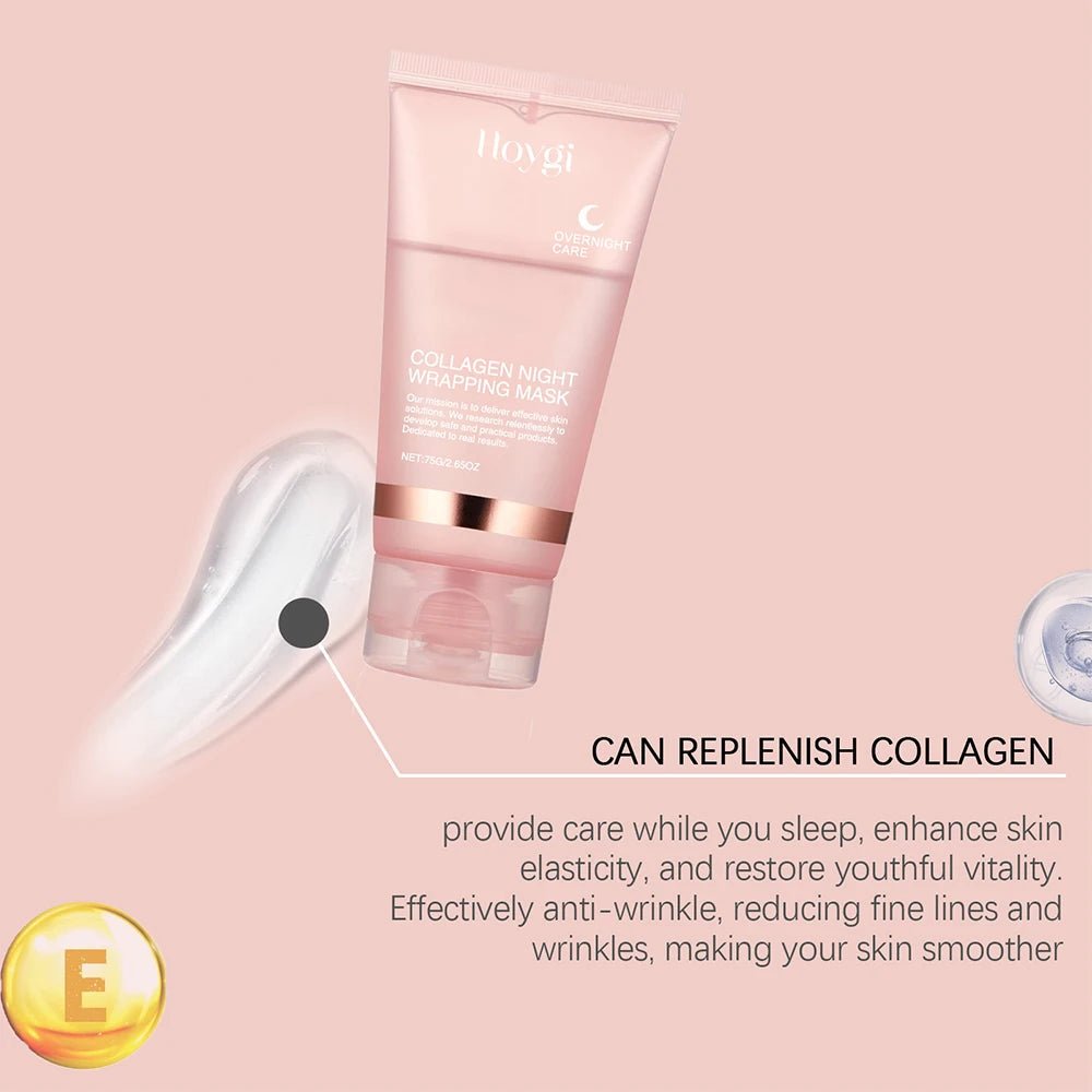 75/150ML Collagen Peel Off Face Mask Deeply Hydrating Moisturizing Night Wrapping Mask Cream Firming Skin Peel - off Facial Mask - RELUX.STORE