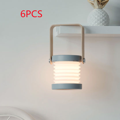 Foldable Touch Dimmable Reading LED Night Light Portable Lantern Lamp USB Rechargeable for Home Decor