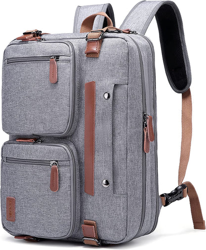3 in 1 Laptop Bag for Men, 17.3 Inch Work Bags for Men, Laptop Backpack, Briefcases, Messenger Bag, Computer Bags for Laptops for Men Women, Black