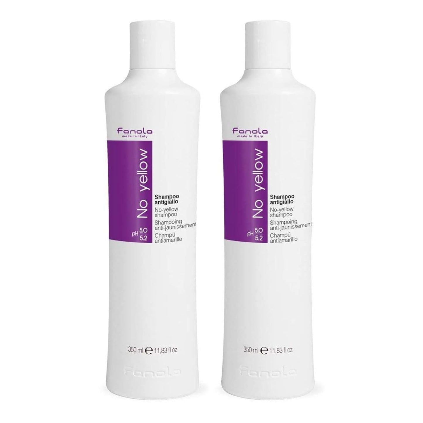 No Yellow Purple Shampoo - Purple Color Depositing Shampoo for Blondes, Bleached & Grey Hair - Formulated with Violet Pigment to Remove Brassy Tones from Hair (11.83 Fl Oz)
