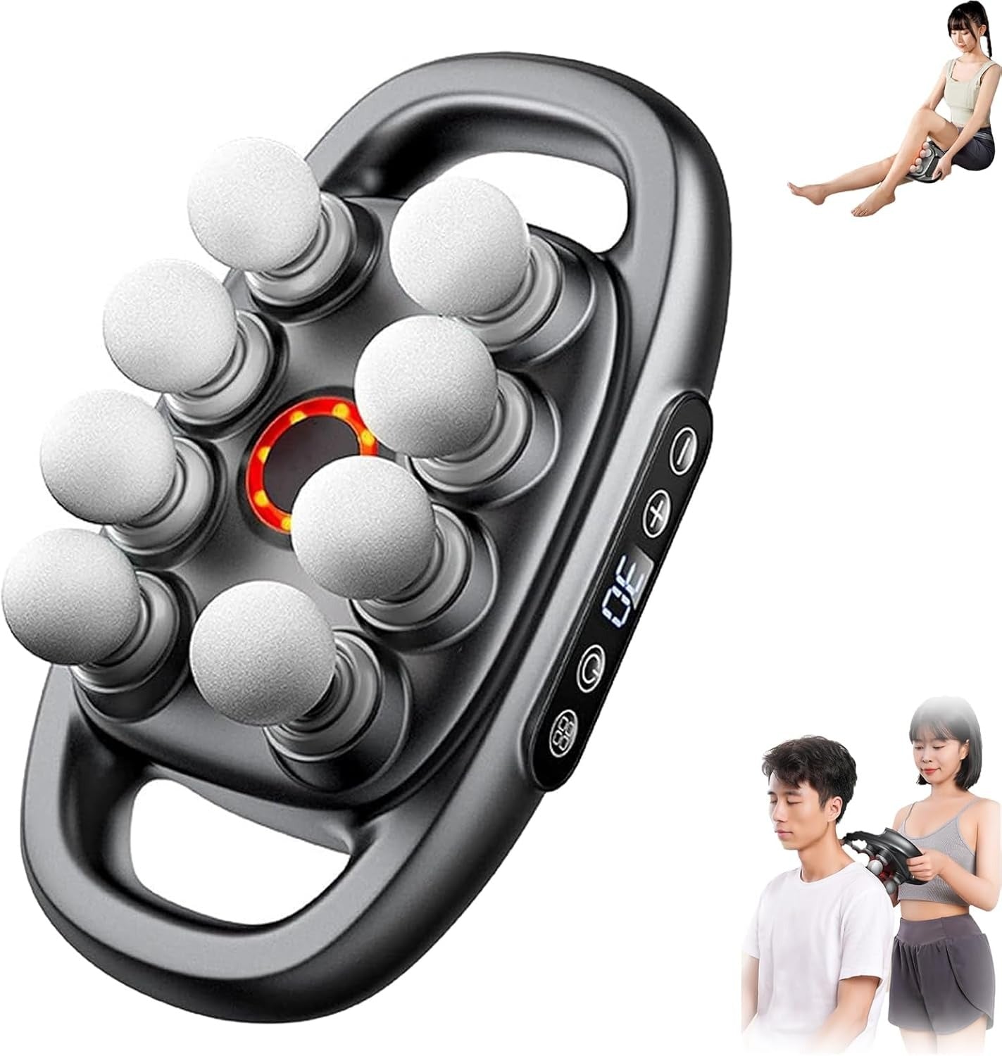 "8 - Head Massage Gun – Deep Tissue Percussion Muscle Massager for Pain Relief, Relaxation & Recovery | Handheld Body Muscle Therapy by Relux.Store" - RELUX.STORE