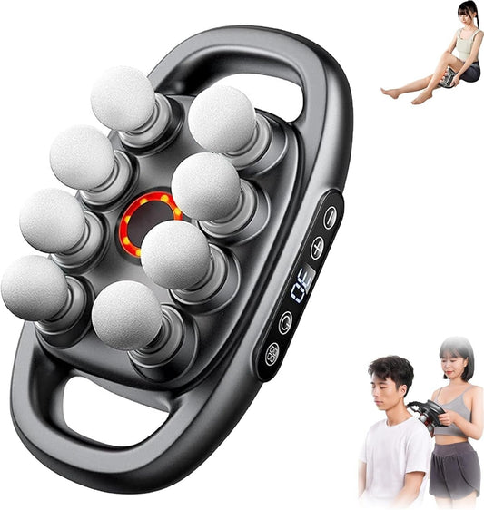 "8 - Head Massage Gun – Deep Tissue Percussion Muscle Massager for Pain Relief, Relaxation & Recovery | Handheld Body Muscle Therapy by Relux.Store" - RELUX.STORE