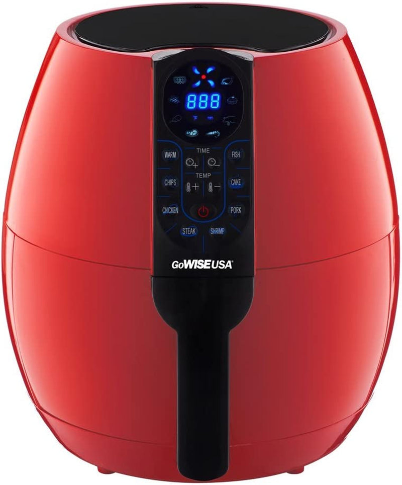 USA 3.7-Quart Programmable Air Fryer with 8 Cook Presets, GW22638 - Black