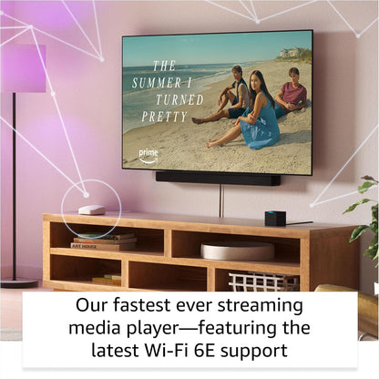 Fire TV Cube (Newest Model) with Ai-Powered Fire TV Search, Hands-Free Streaming Device with Alexa, Wi-Fi 6E, 4K Ultra HD