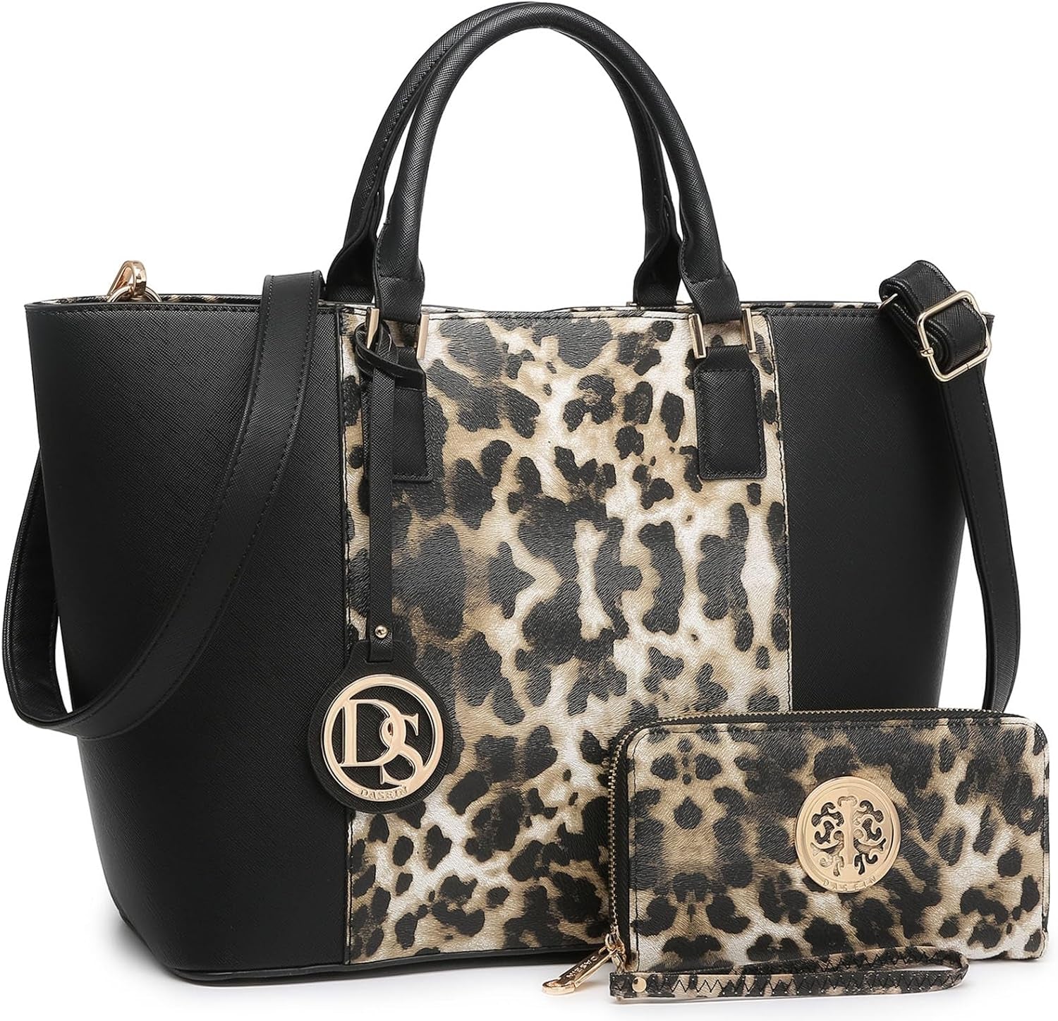 Satchel Purse Handbag for Women Large Shoulder Work Tote Bag with Matching Wallet