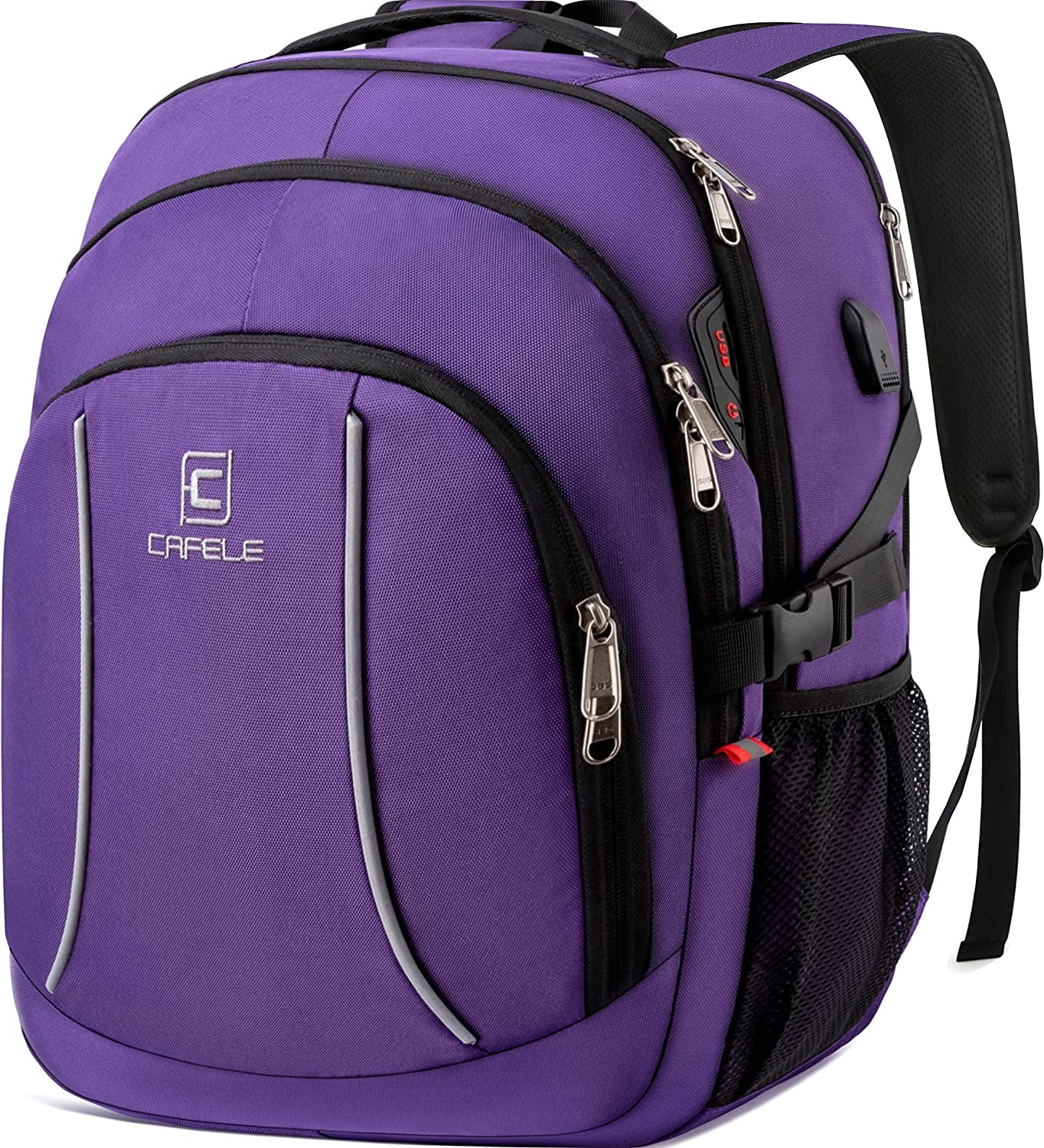 Backpack,17.3In Durable Travel Laptop Backpack, College Backpack,Rfid anti Theft Pocket Big Business Computer Bag,Water Resistant School Bookbag for Teens Men Women,Gifts Grey