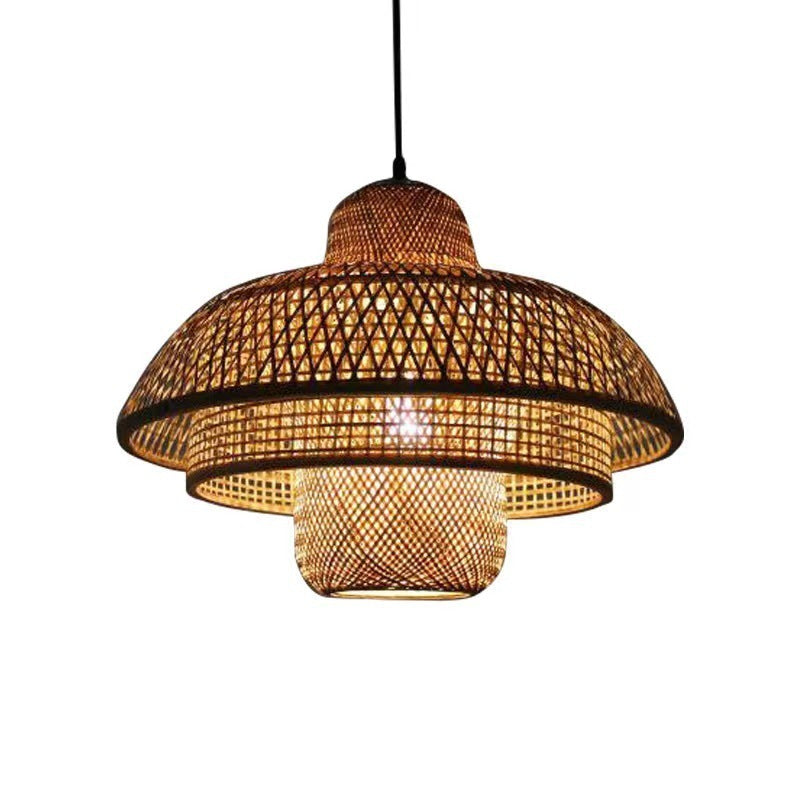 Household Farm Bamboo New Chinese Style Chandelier topwinson