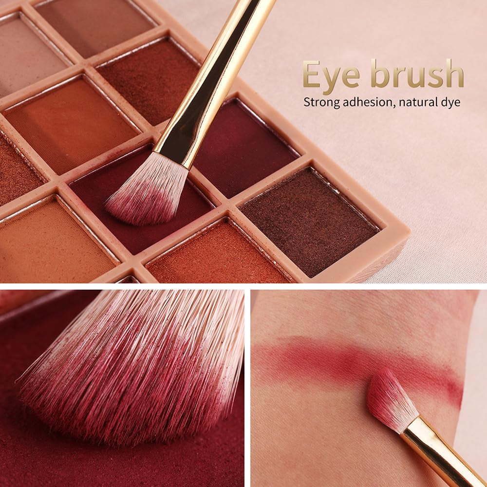 Makeup Brushes Set 30Pcs Professional Makeup Brush Premium Pink Vegan Synthetic Kabuki Foundation Blending Brush Face Powder Blush Concealers Eye Shadows Make up Brush Set (White/Rose Golden)