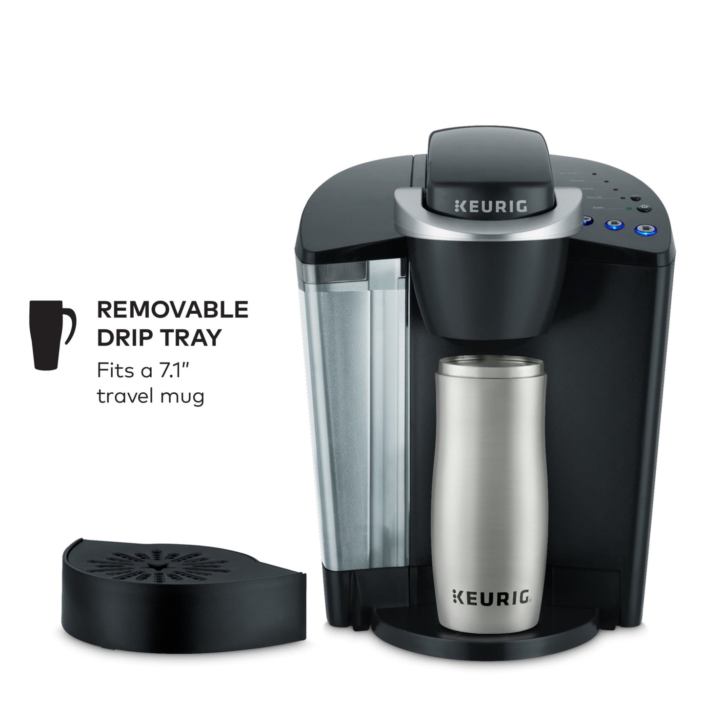 K-Classic Single Serve K-Cup Pod Coffee Maker, Black