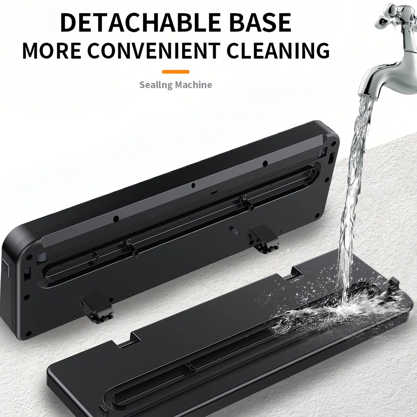 Food Sealer Vacuum ,Sealer Machine 80KPA Food Saver Sealer, Moist & Dry Mode, NTC Overheat Protect