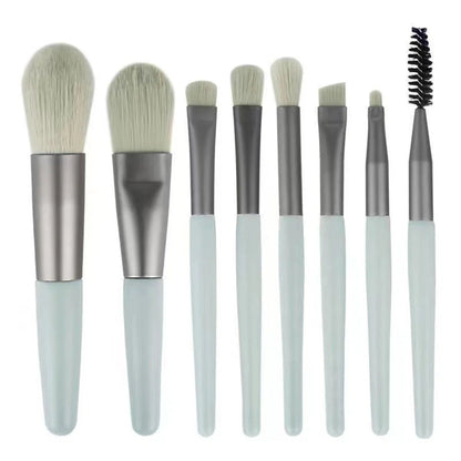 8Pcs Soft Fluffy Makeup Brushes Set for cosmetics Foundation Blush Powder Eyeshadow Kabuki Blending Makeup brush beauty tool - RELUX.STORE