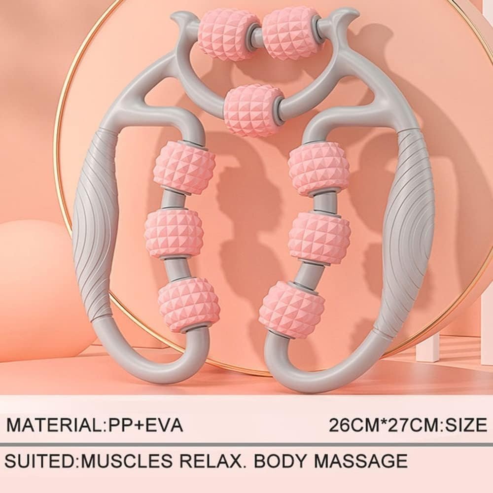 "9 - Wheel Roller Muscle Relaxation Tool – Deep Tissue Massage & Pain Relief for Legs, Back & Body | Handheld Myofascial Massage Roller by Relux.Store" - RELUX.STORE