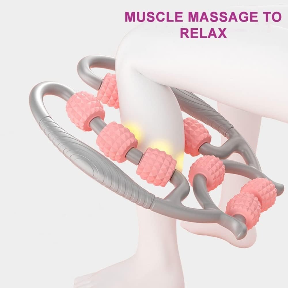 "9 - Wheel Roller Muscle Relaxation Tool – Deep Tissue Massage & Pain Relief for Legs, Back & Body | Handheld Myofascial Massage Roller by Relux.Store" - RELUX.STORE
