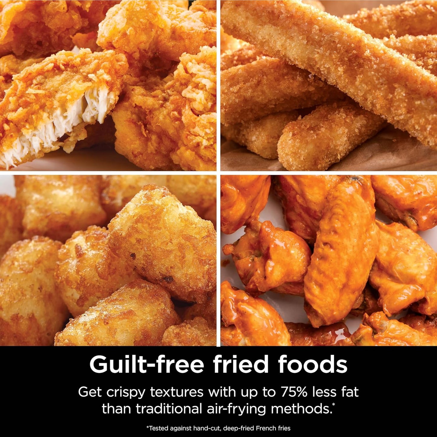 | Air Fryer | 4-In-1 Pro Air Fry, Roast, Reheat, Dehydrate | 5QT Capacity Fits up to 4Lbs of French Fries | 400F Max Temp | Nonstick Basket & Crisper Plate | 120V | Grey | AF141
