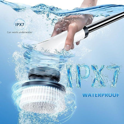 Powerful Electric Spin Scrubber | Cordless Cleaning Brush with 9 Heads | Dual-Speed, IPX7 Waterproof, Long Handle | Deep Clean for Bathroom, Tub, Tile.Tiktokshopbacktoschool
