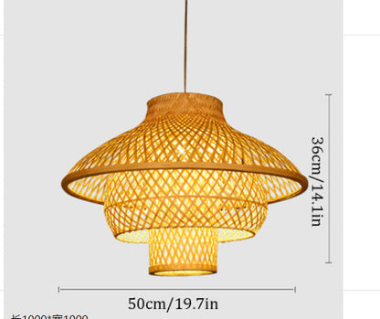 Household Farm Bamboo New Chinese Style Chandelier topwinson