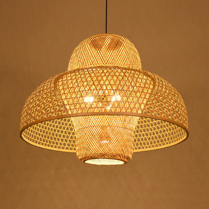 Household Farm Bamboo New Chinese Style Chandelier topwinson