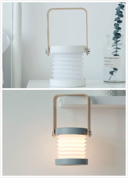 Foldable Touch Dimmable Reading LED Night Light Portable Lantern Lamp USB Rechargeable for Home Decor