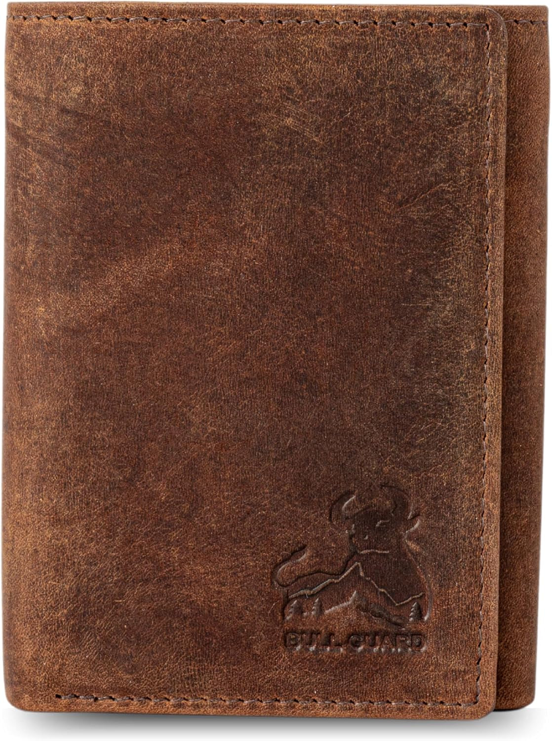 Genuine Nappa Leather Trifold Wallet for Men RFID and ID Window