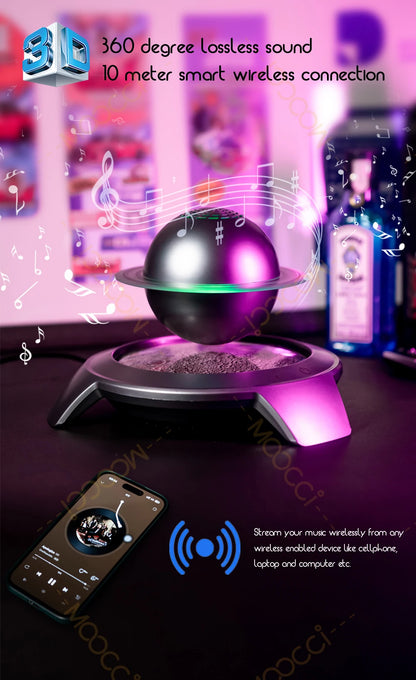 Soundbar Deep Bass Surround Sound Speaker Wireless Mini Music Player Magnetic Floating BT Speaker for Home Desktop Office