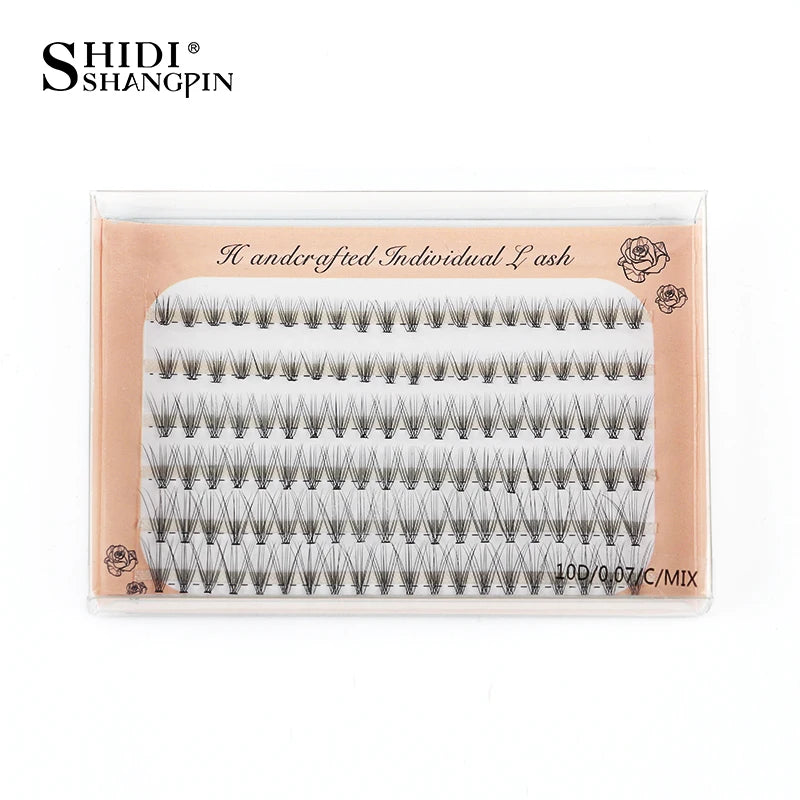 6 Rows 120 Bundles Eyelash Extension Natural Russian Volume Faux Cils Eyelashes Individual 10/20/30D Cluster False Lashes Makeup RELUX.STORE