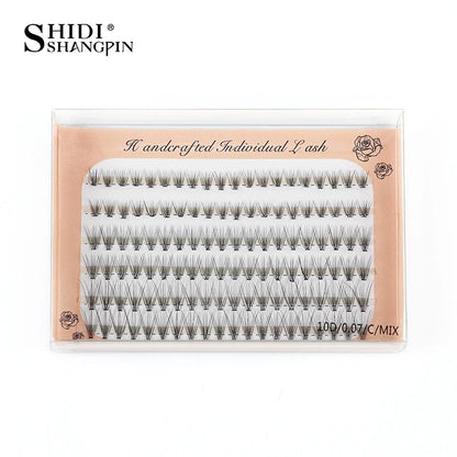 6 Rows 120 Bundles Eyelash Extension Natural Russian Volume Faux Cils Eyelashes Individual 10/20/30D Cluster False Lashes Makeup RELUX.STORE
